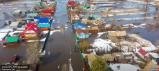 В Башкирии затопило часть деревни.